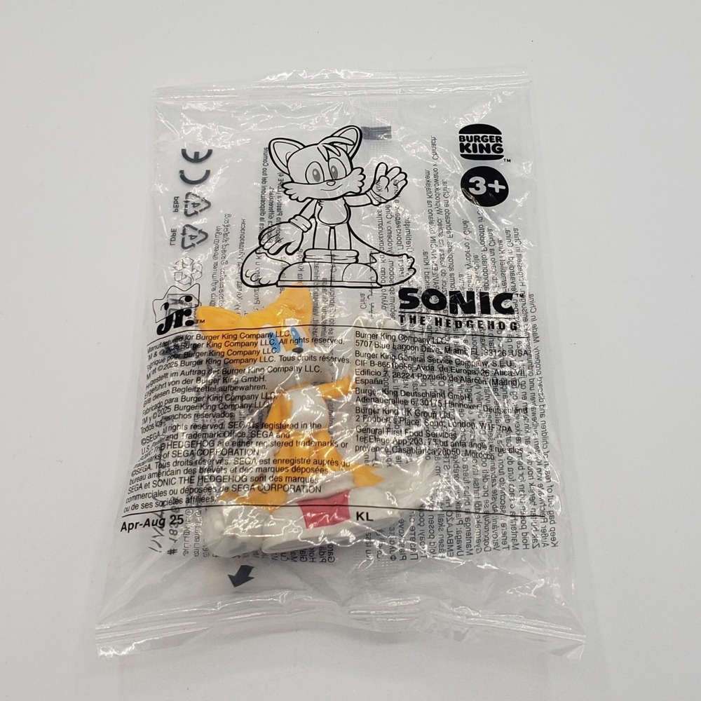 Sonic The Hedgehog TAILS 2025‎ Burger King Toy